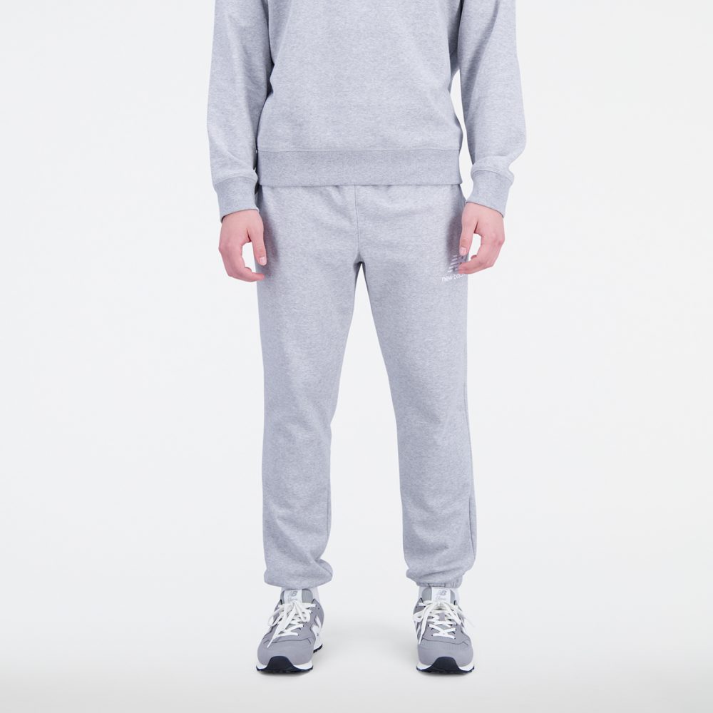 New Balance New Balance Essentials Stacked Logo Sweatpant Herren, grau, Grösse: M Relaxed Fit Herren, grau, Grösse: M