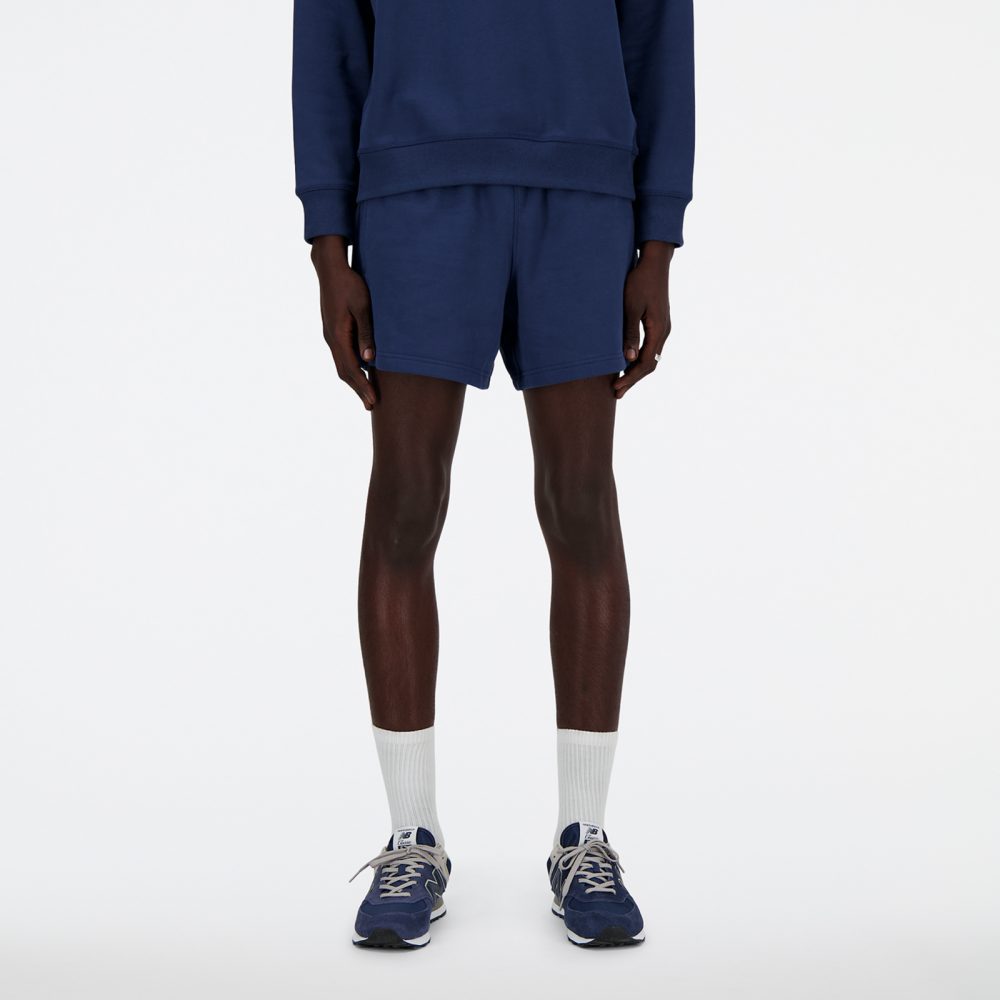 New Balance New Balance NB Athletics French Terry Short 5 Inch Herren, blau, Grösse: L Relaxed Fit Herren, blau, Grösse: L