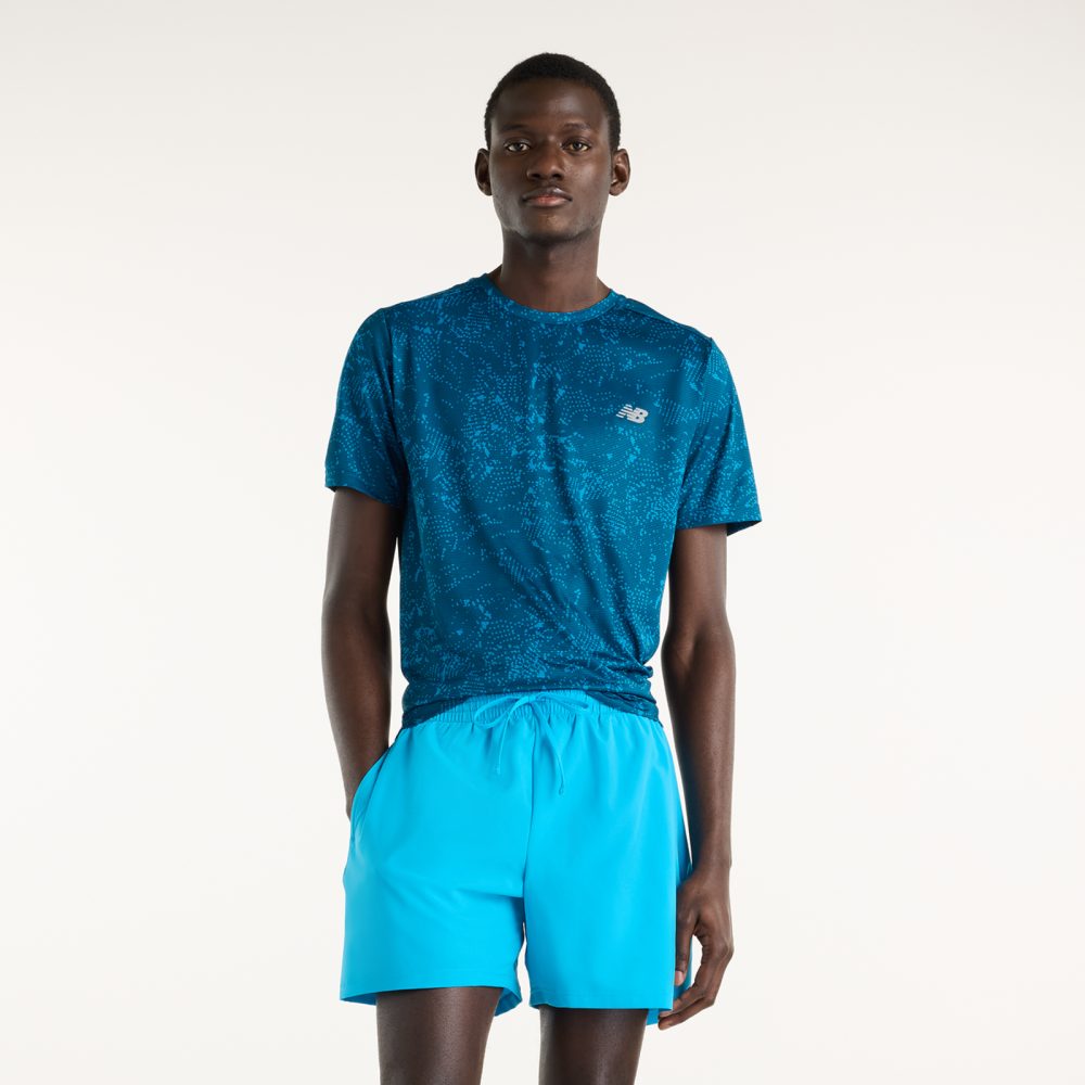 New Balance New Balance Sports Essentials Short 5 Inch Brief Herren, blau, Grösse: M Regular Fit Herren, blau, Grösse: M