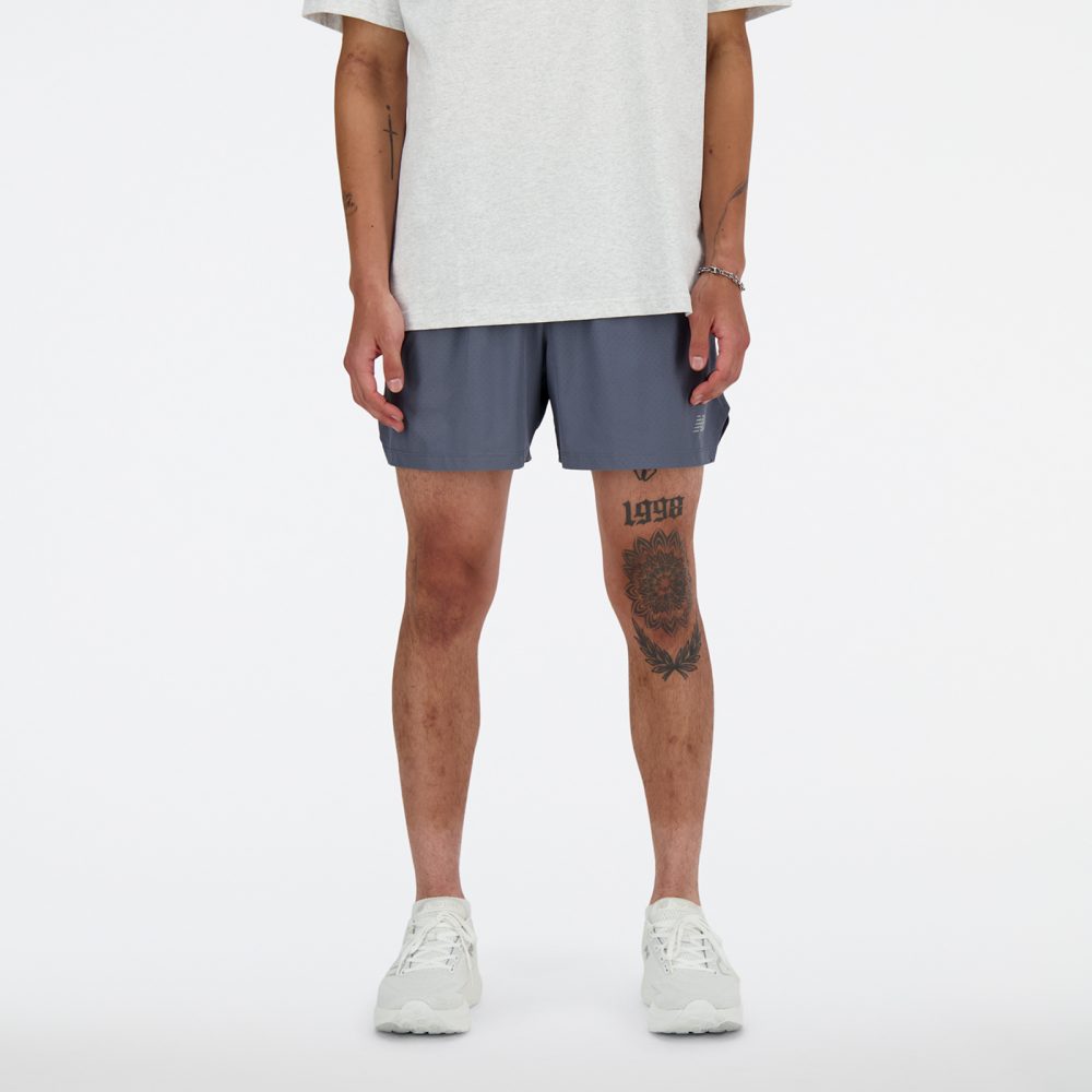 New Balance New Balance RC Seamless Short 5 Inch Herren, grau, Grösse: S Regular Fit Herren, grau, Grösse: S