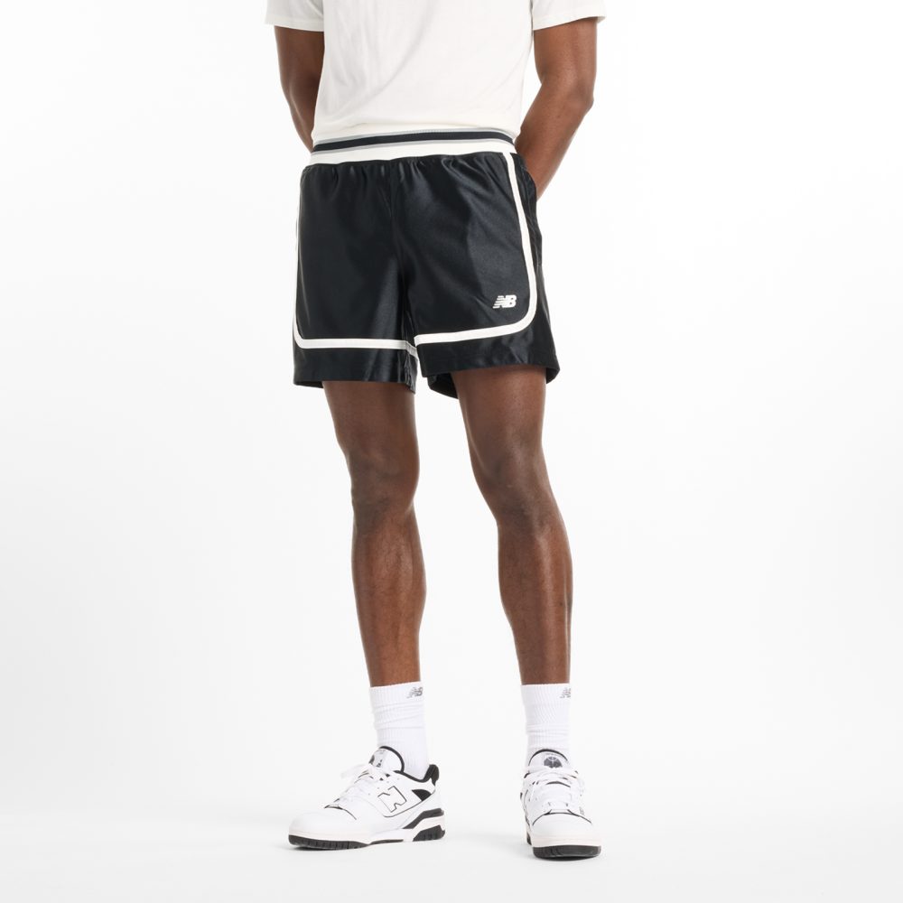 New Balance New Balance Poly Tricot Short Herren, schwarz, Grösse: S Relaxed Fit Herren, schwarz, Grösse: S