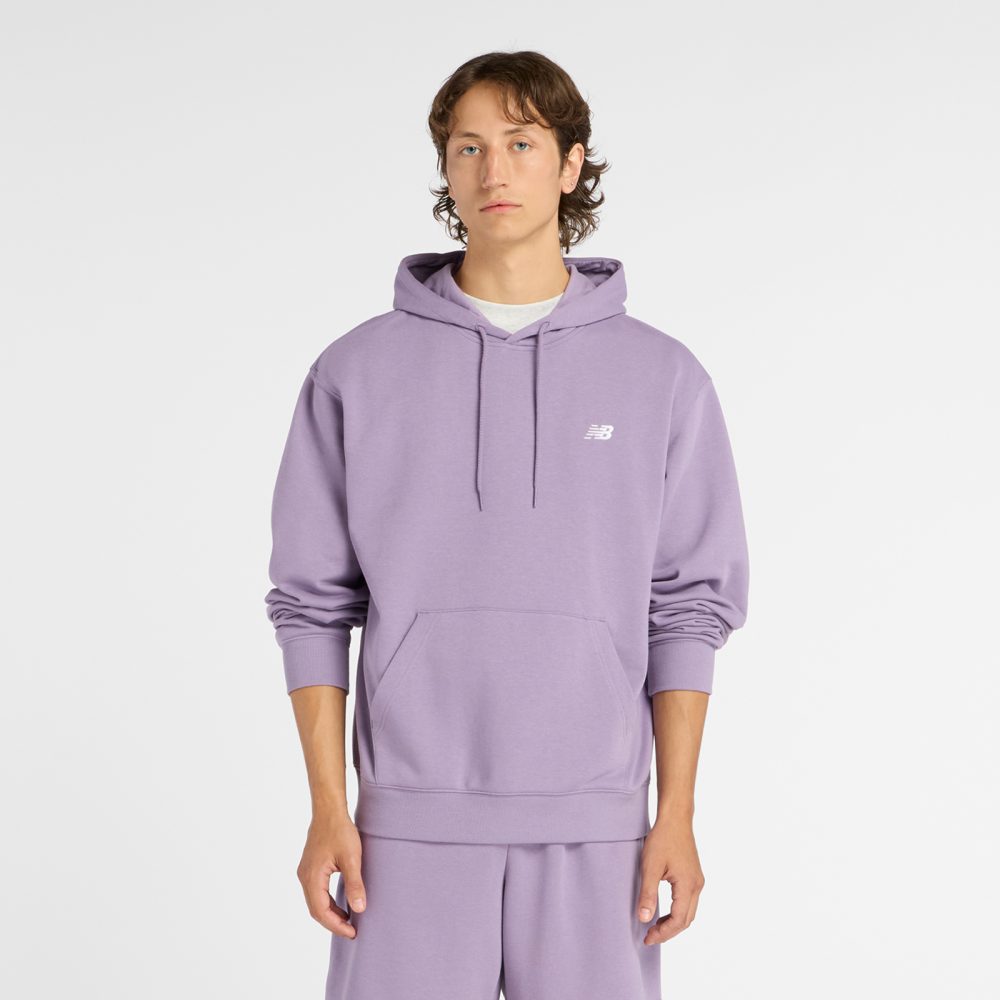 New Balance New Balance Sport Essentials Small Logo French Terry Hoodie Herren, violett, Grösse: L Relaxed Fit Herren, violett, Grösse: L