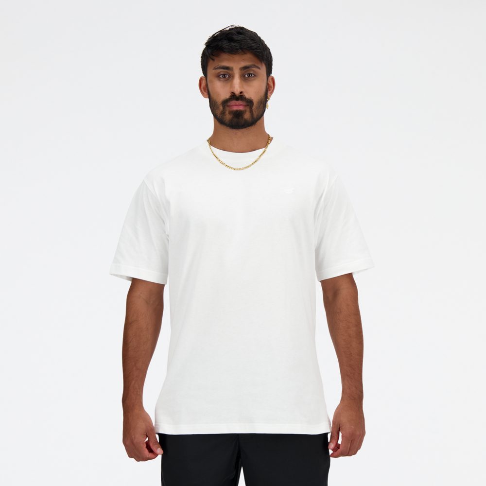 New Balance New Balance NB Athletics Cotton T-Shirt Herren, weiss, Grösse: S Relaxed Fit Herren, weiss, Grösse: S