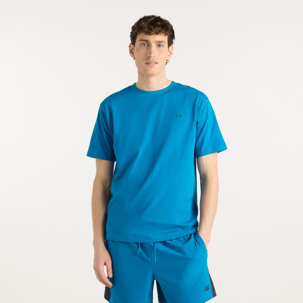New Balance New Balance NB Athletics Cotton T-Shirt Herren, blau, Grösse: M Relaxed Fit Herren, blau, Grösse: M
