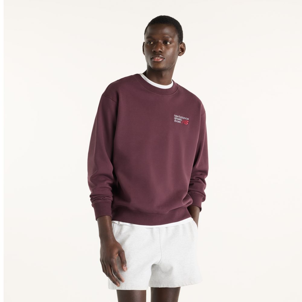 New Balance New Balance Athletics Premium Logo Crew Herren, rot, Grösse: M  Herren, rot, Grösse: M