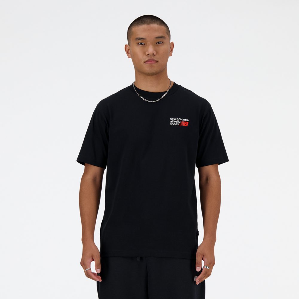 New Balance New Balance Athletics Premium Logo T-Shirt Herren, schwarz, Grösse: XS Relaxed Fit Herren, schwarz, Grösse: XS