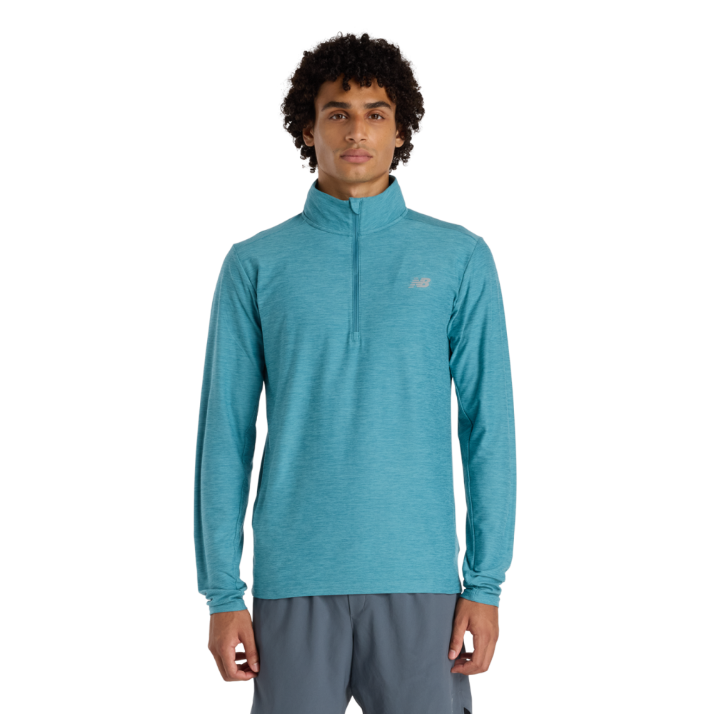 New Balance New Balance Space Dye 1/4 Zip Herren, blau, Grösse: L Regular Fit Herren, blau, Grösse: L