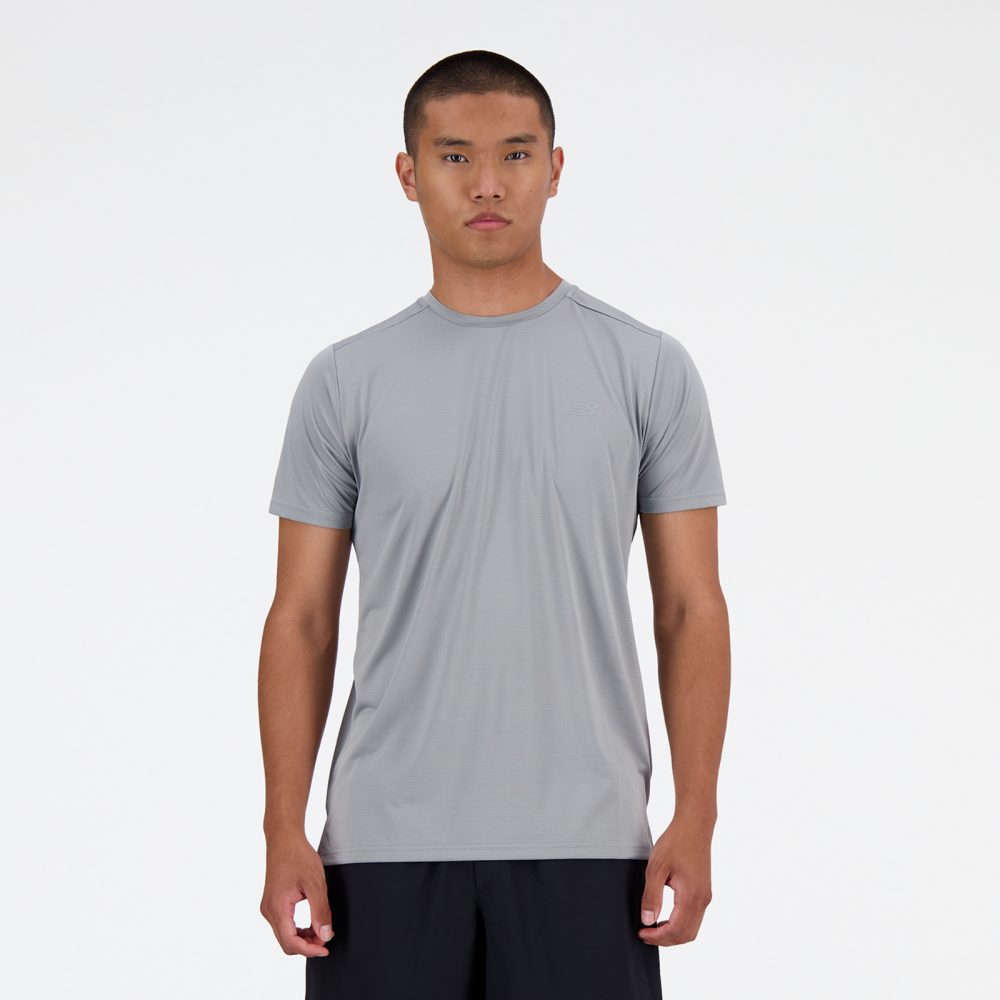New Balance New Balance Sport Essentials Run T-Shirt Herren, grau, Grösse: M Regular Fit Herren, grau, Grösse: M