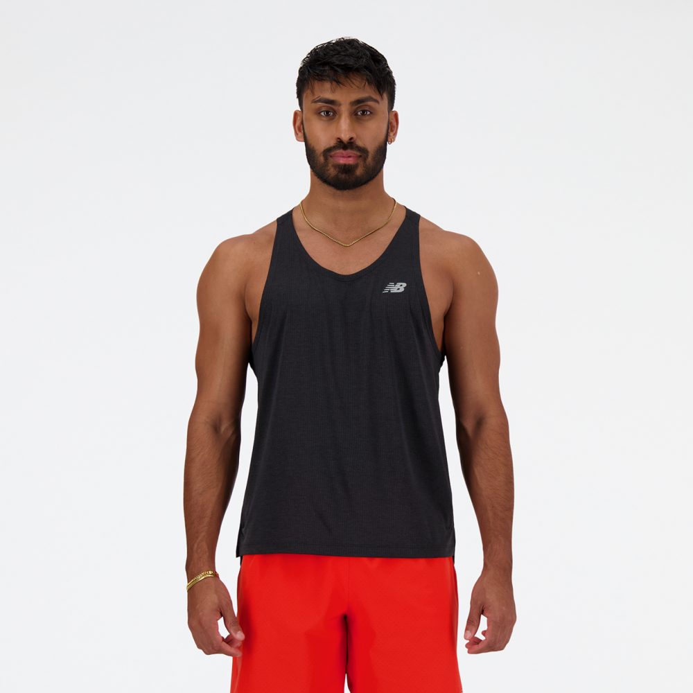 New Balance New Balance NB Athletics Run Singlet Herren, schwarz, Grösse: L  Herren, schwarz, Grösse: L