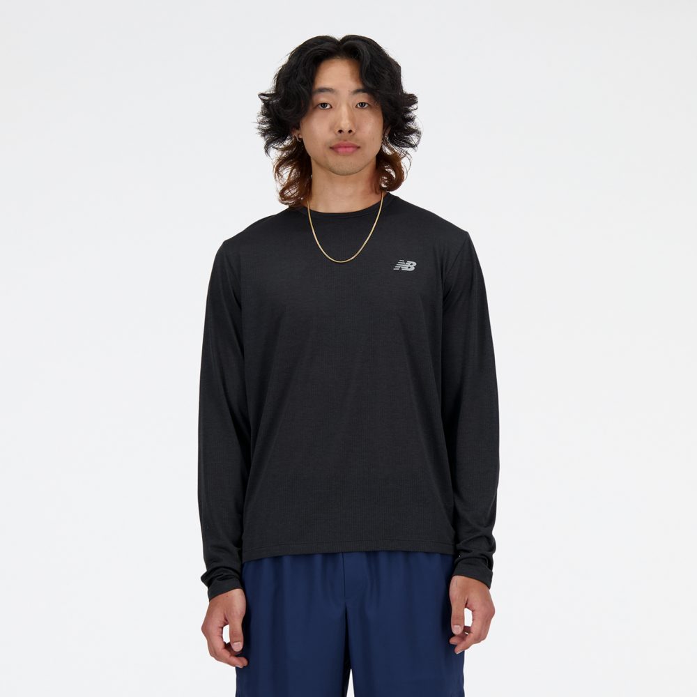 New Balance New Balance NB Athletics Run Long Sleeve T-Shirt Herren, schwarz, Grösse: XXL Regular Fit Herren, schwarz, Grösse: XXL