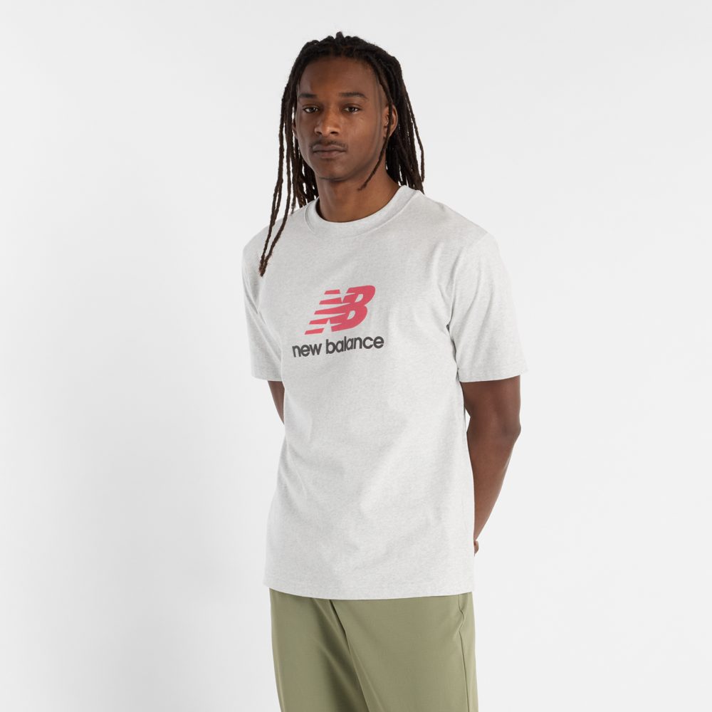 New Balance New Balance Athletics Logo T-Shirt Herren, grau, Grösse: S Relaxed Fit Herren, grau, Grösse: S