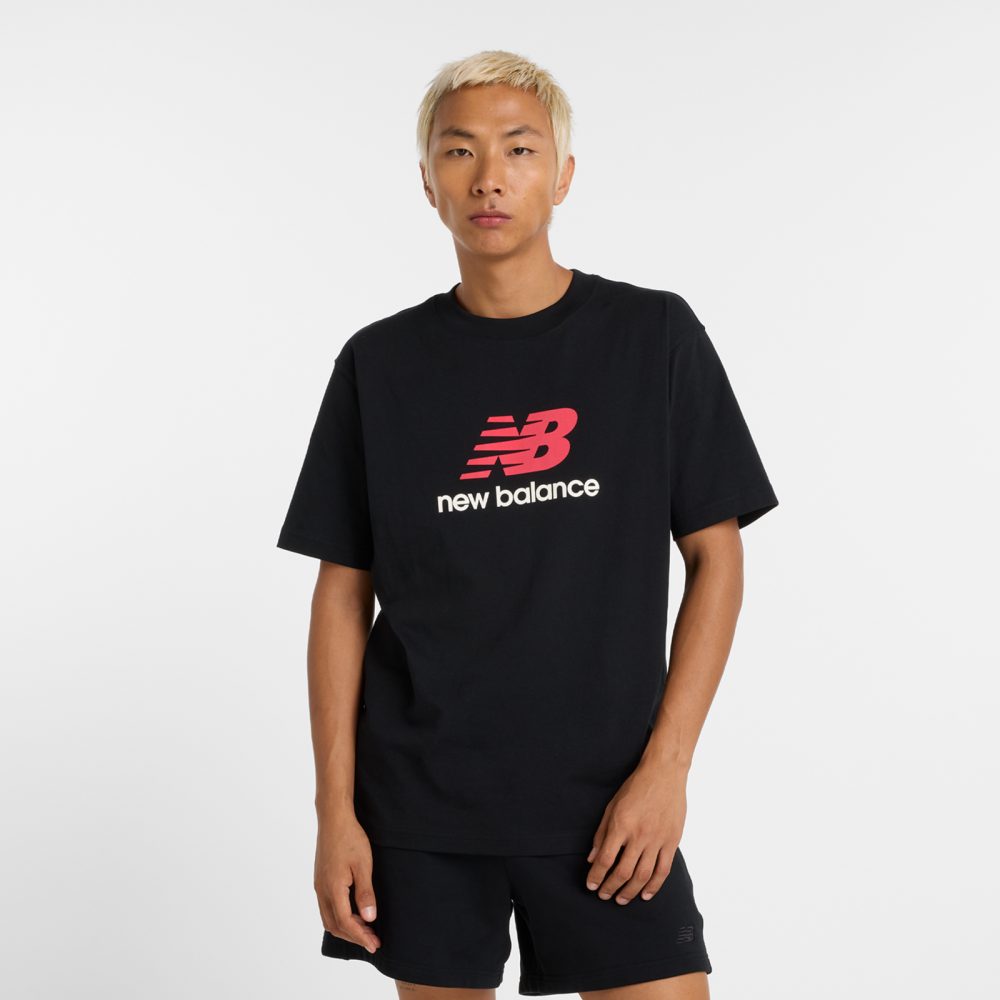 New Balance New Balance Athletics Logo T-Shirt Herren, schwarz, Grösse: S Relaxed Fit Herren, schwarz, Grösse: S