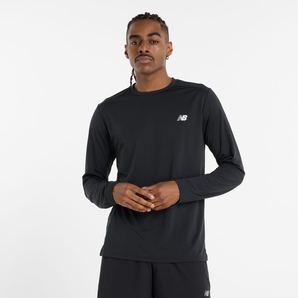 New Balance New Balance Sport Long Sleeve Shirt Herren, schwarz, Grösse: M Regular Fit Herren, schwarz, Grösse: M