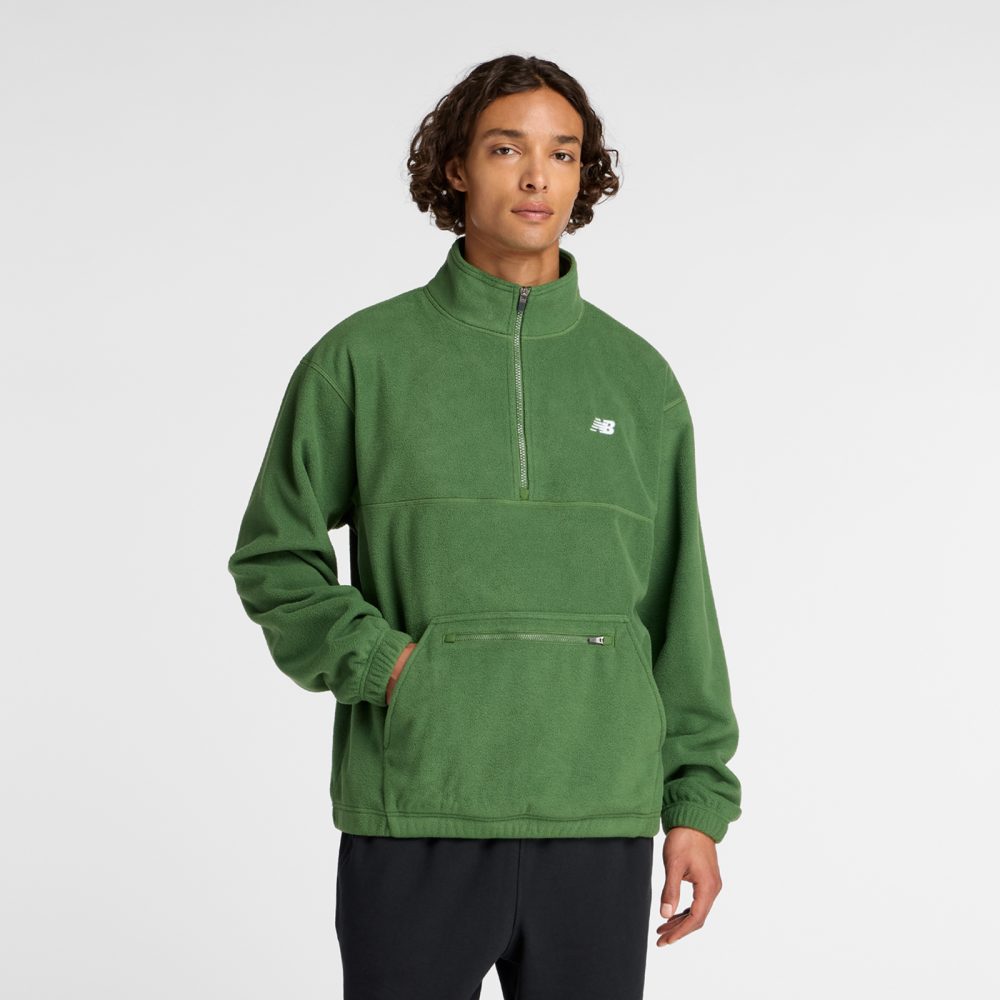 New Balance New Balance Polar Fleece 1/2 Zip Herren, grün, Grösse: M  Herren, grün, Grösse: M