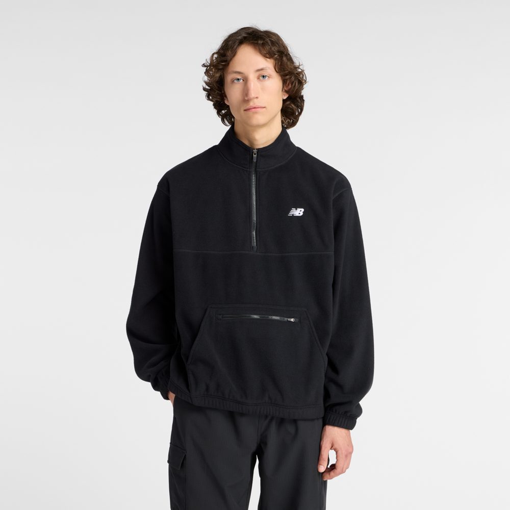 New Balance New Balance Polar Fleece 1/2 Zip Herren, schwarz, Grösse: S  Herren, schwarz, Grösse: S