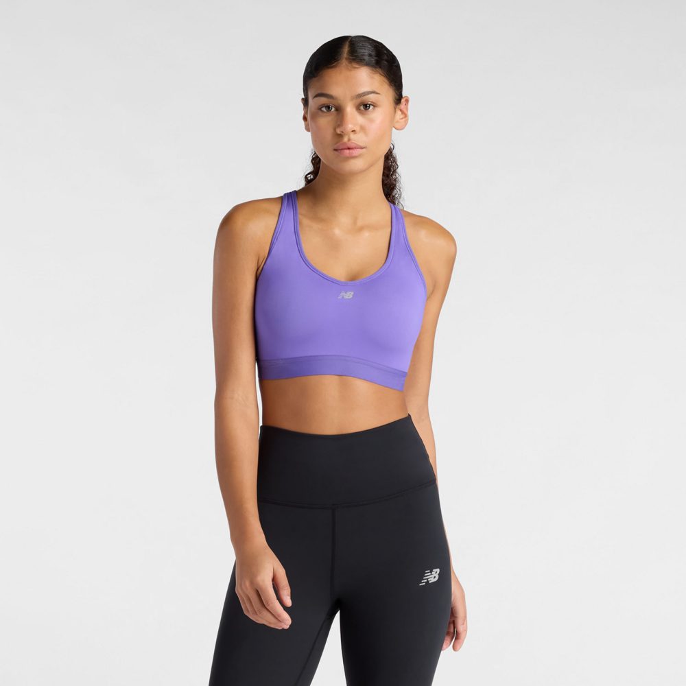 New Balance New Balance W NB Essential Run Bra Damen, violett, Grösse: XS (D-DD) Fitted Damen, violett, Grösse: XS (D-DD)