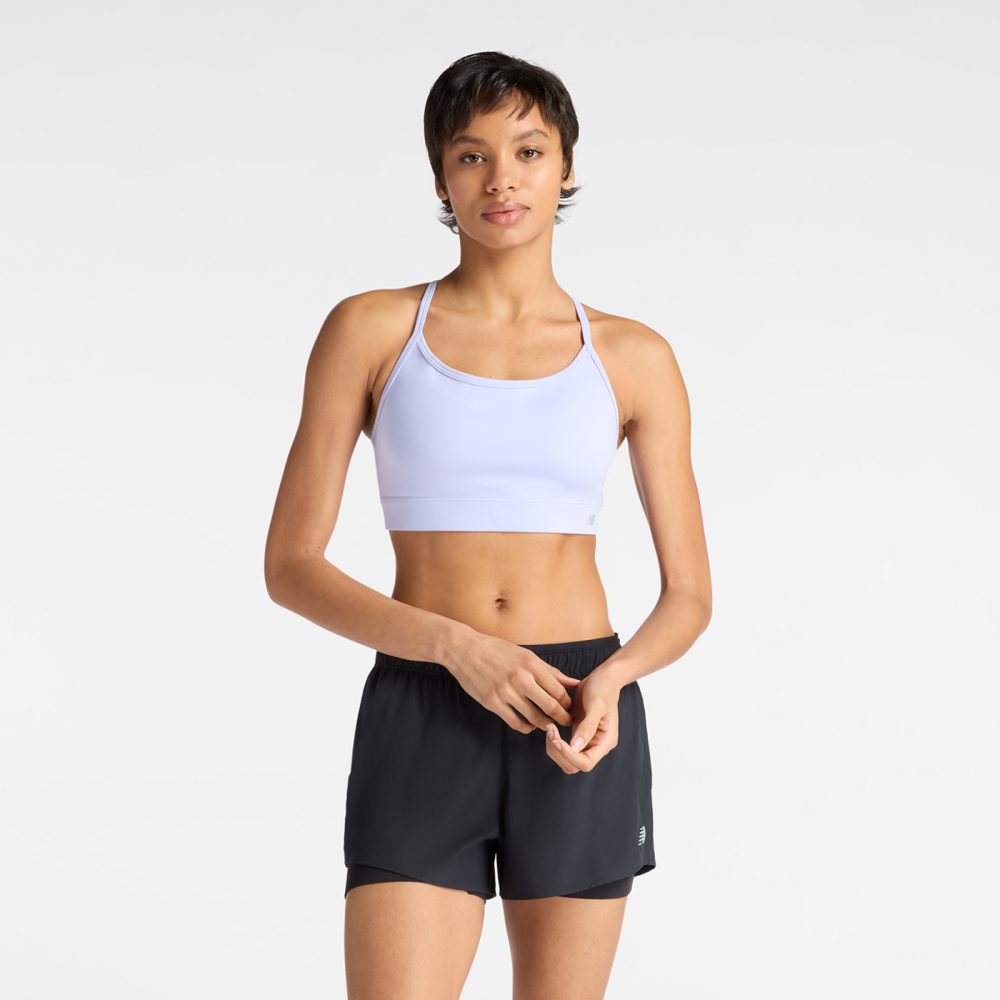 New Balance New Balance W NB Essential Yoga Bra Damen, violett, Grösse: S Fitted Damen, violett, Grösse: S