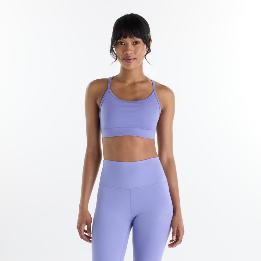 New Balance New Balance W NB Essential Yoga Bra Damen, violett, Grösse: M Fitted Damen, violett, Grösse: M
