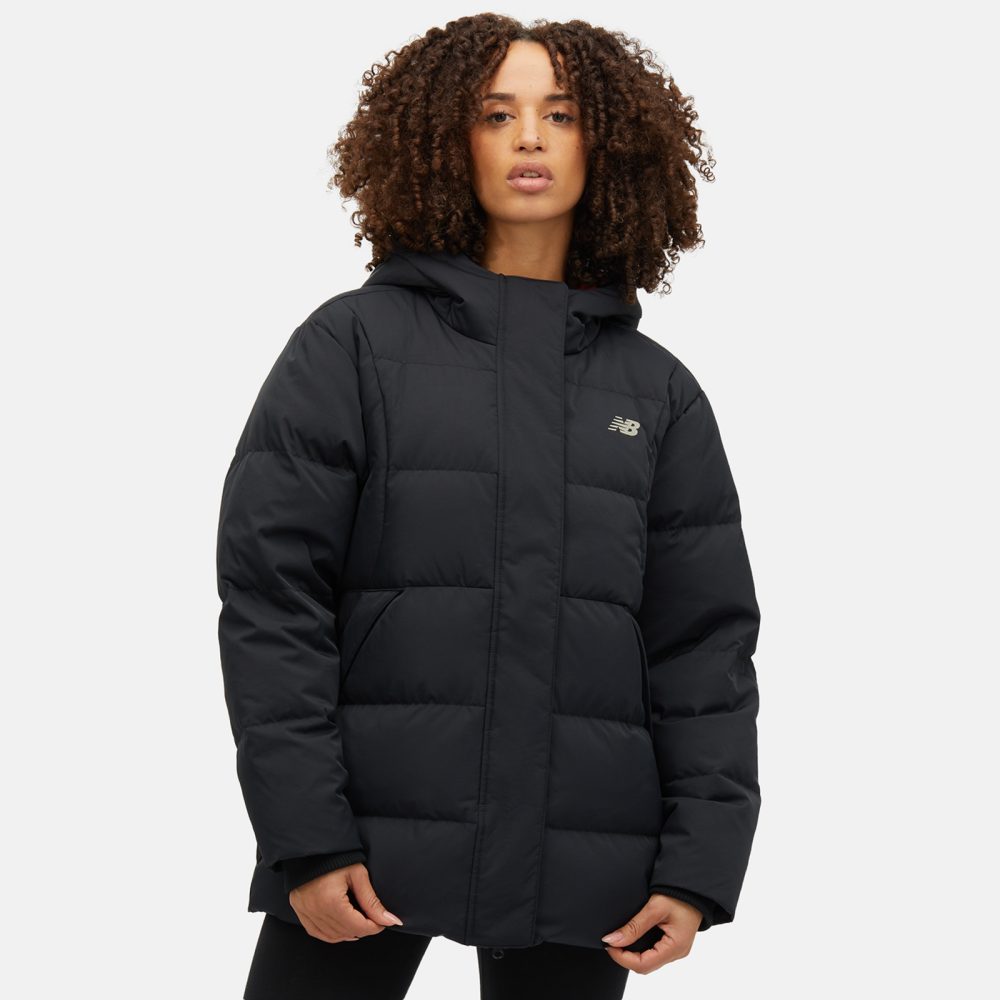 New Balance New Balance W NBX Soft Alpine Icon Down Jacket Damen, schwarz, Grösse: M Oversized Fit Damen, schwarz, Grösse: M