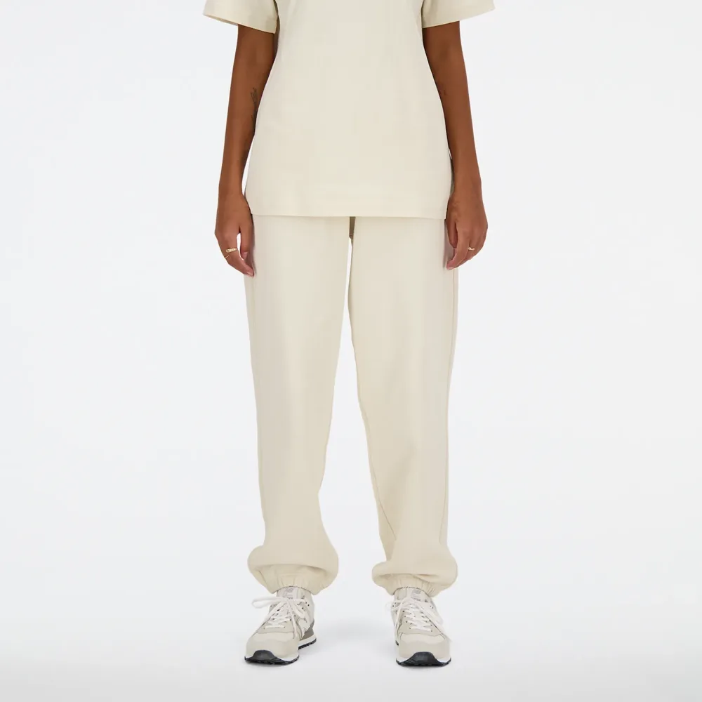 New Balance New Balance W NB Athletics French Terry Jogger Damen, beige, Grösse: XS Oversized Fit Damen, beige, Grösse: XS