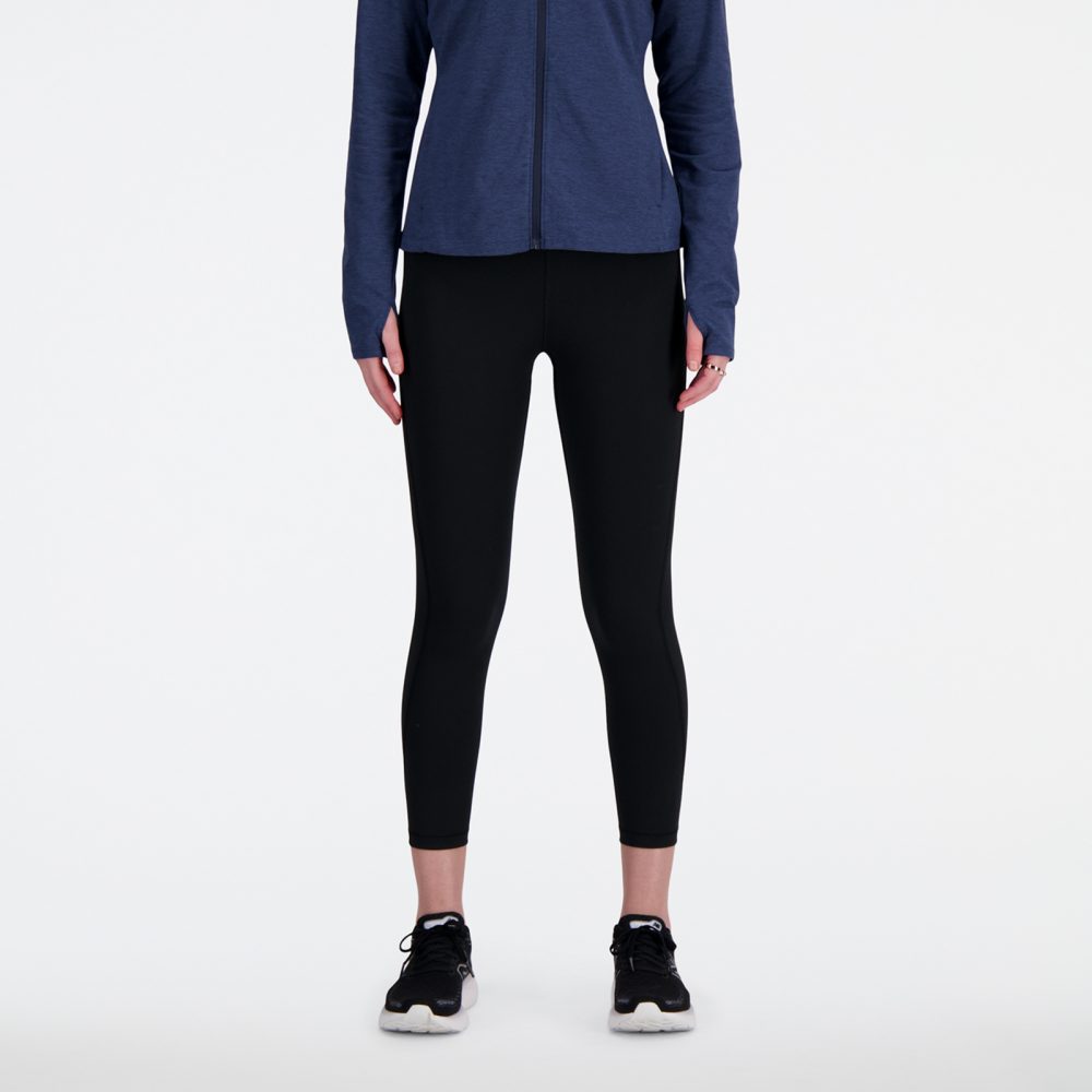 New Balance New Balance W NB Athletics Sleek 23 Inch High Rise Legging Damen, schwarz, Grösse: M  Damen, schwarz, Grösse: M
