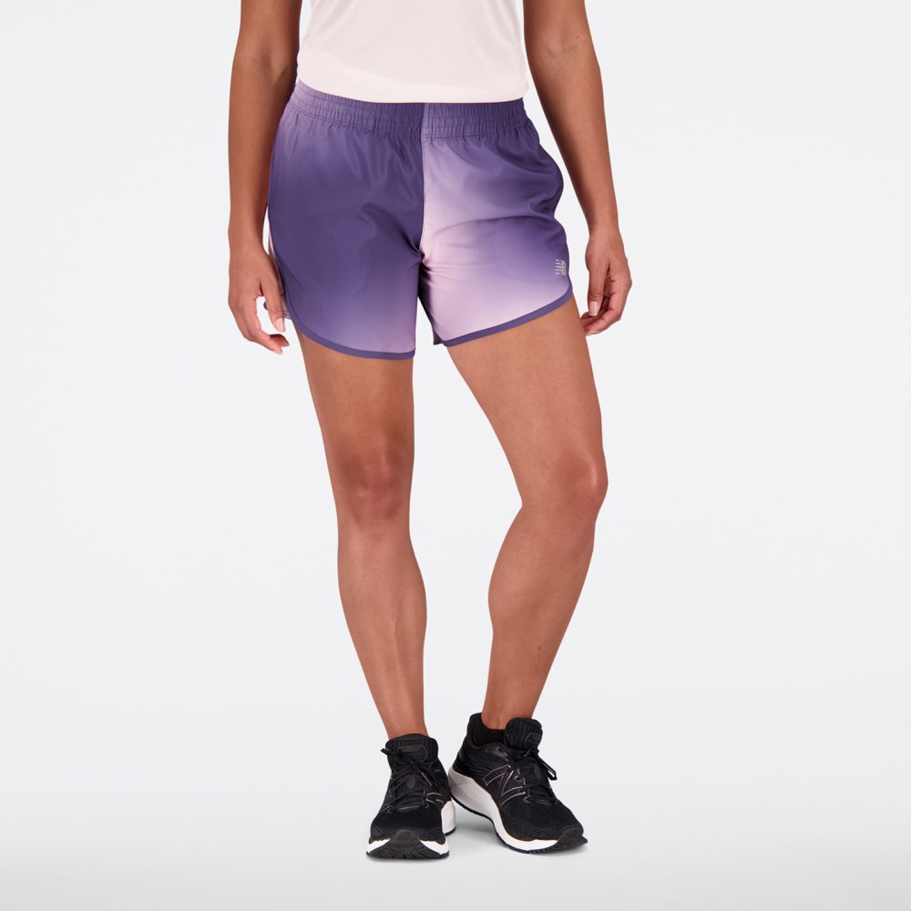 New Balance New Balance W Printed Accelerate 5 In Short Damen, pink, Grösse: M Athletic Fit Damen, pink, Grösse: M