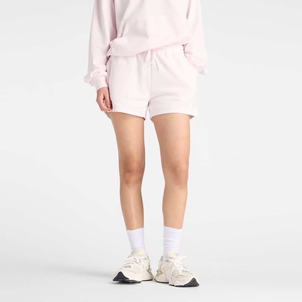 New Balance New Balance W Sport Essentials French Terry Short Damen, pink, Grösse: XL Relaxed Fit Damen, pink, Grösse: XL