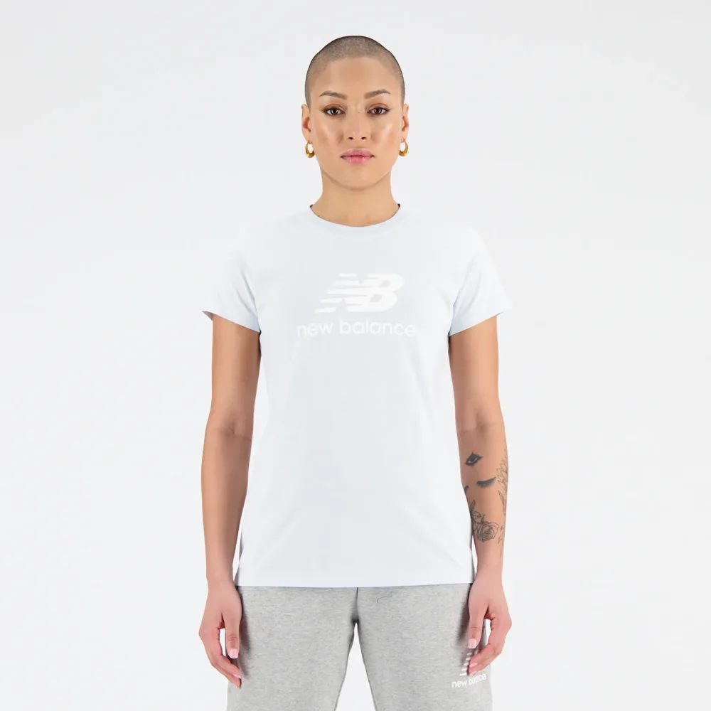 New balance W Essentials Stacked Logo T-Shirt-L L