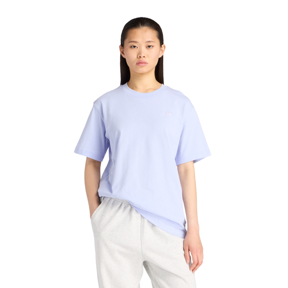 New Balance New Balance W NB Athletics Jersey T-Shirt Damen, violett, Grösse: M Relaxed Fit Damen, violett, Grösse: M