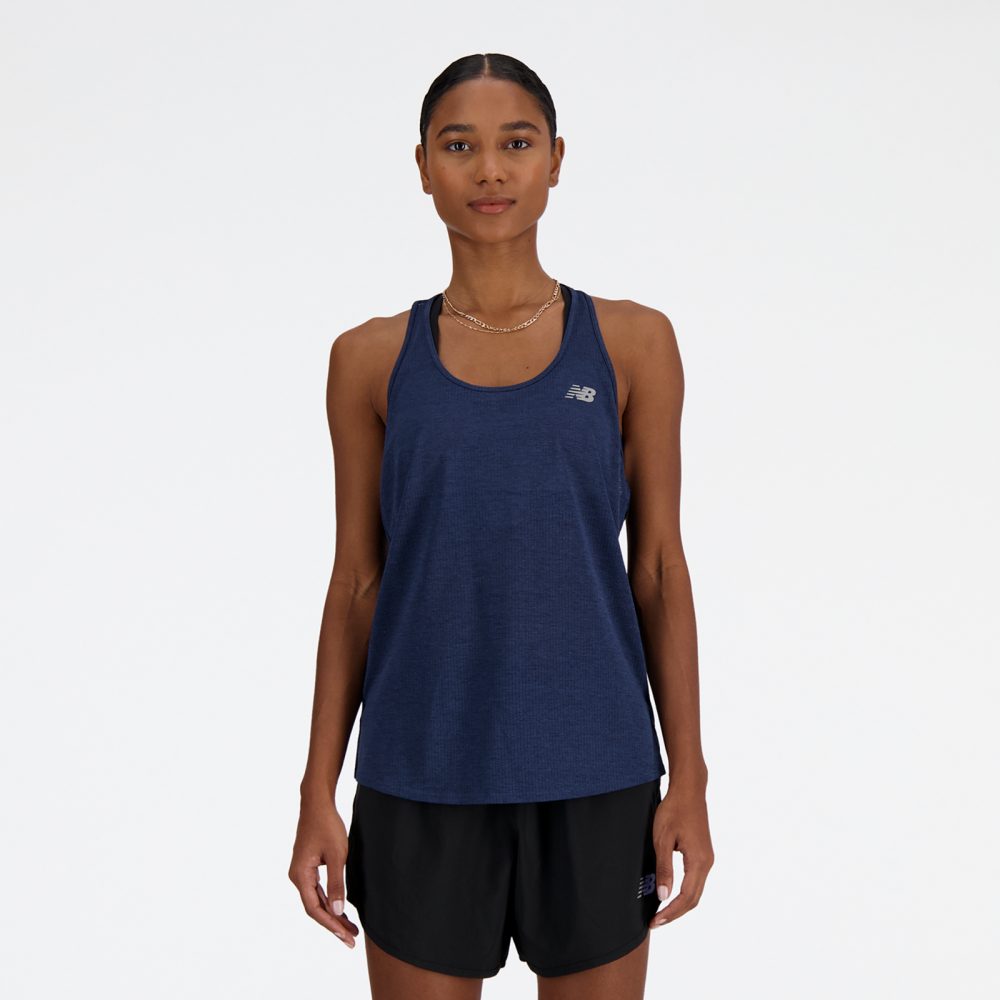 New Balance New Balance W NB Athletics Tank Damen, blau, Grösse: XS Athletic Fit Damen, blau, Grösse: XS