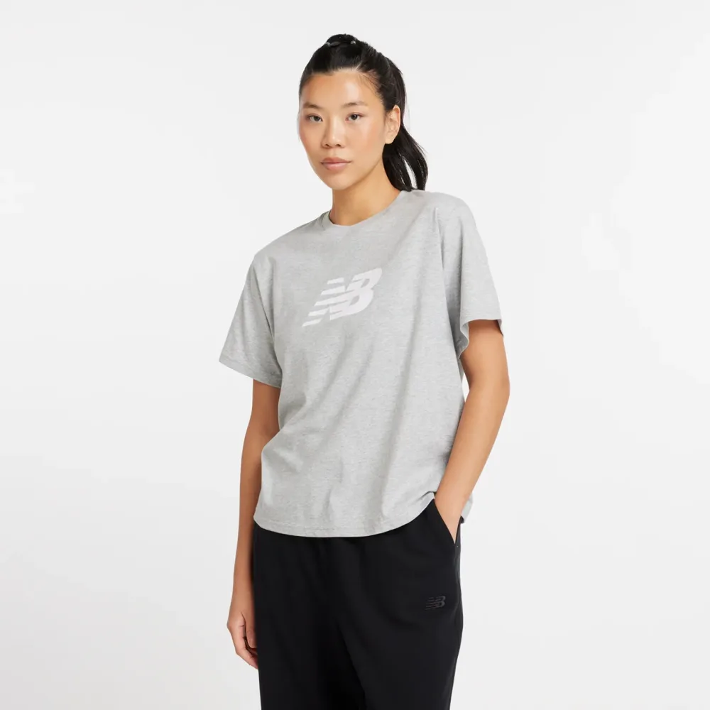 New balance W Sport Jersey Relaxed Logo T-Shirt-M M