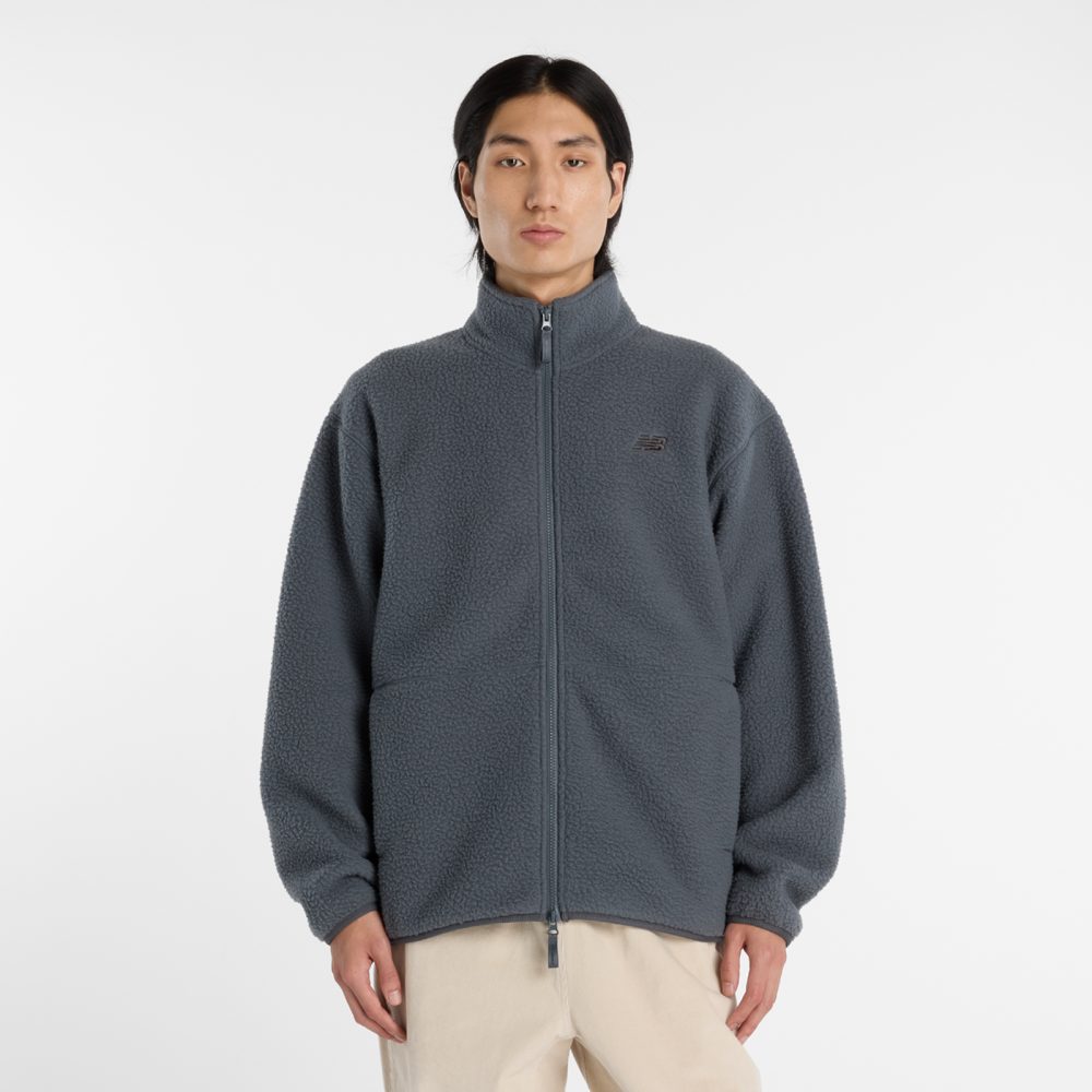 New Balance New Balance High Pile Jacket Herren, grau, Grösse: M  Herren, grau, Grösse: M