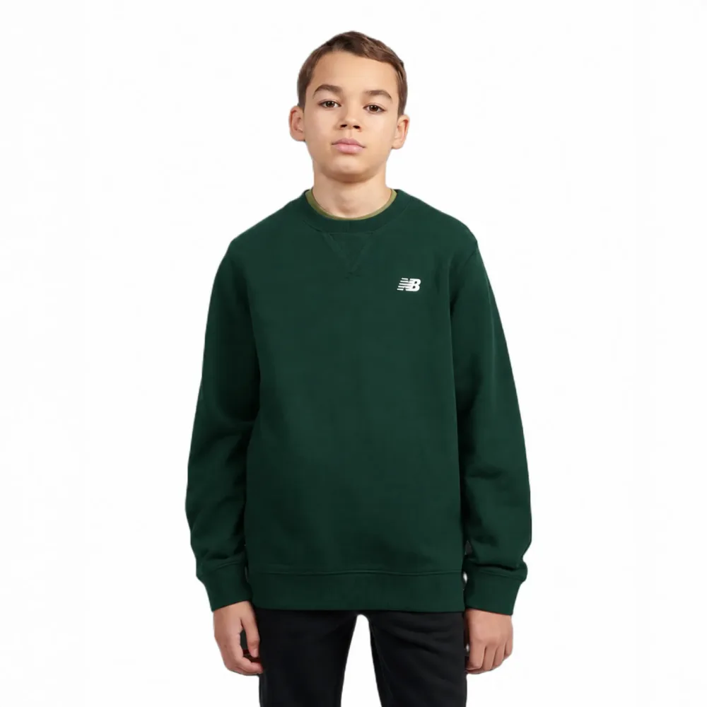 New Balance B New Balance French Terry Small Logo Crew  Jungen, grün, Grösse: 9-10 Years