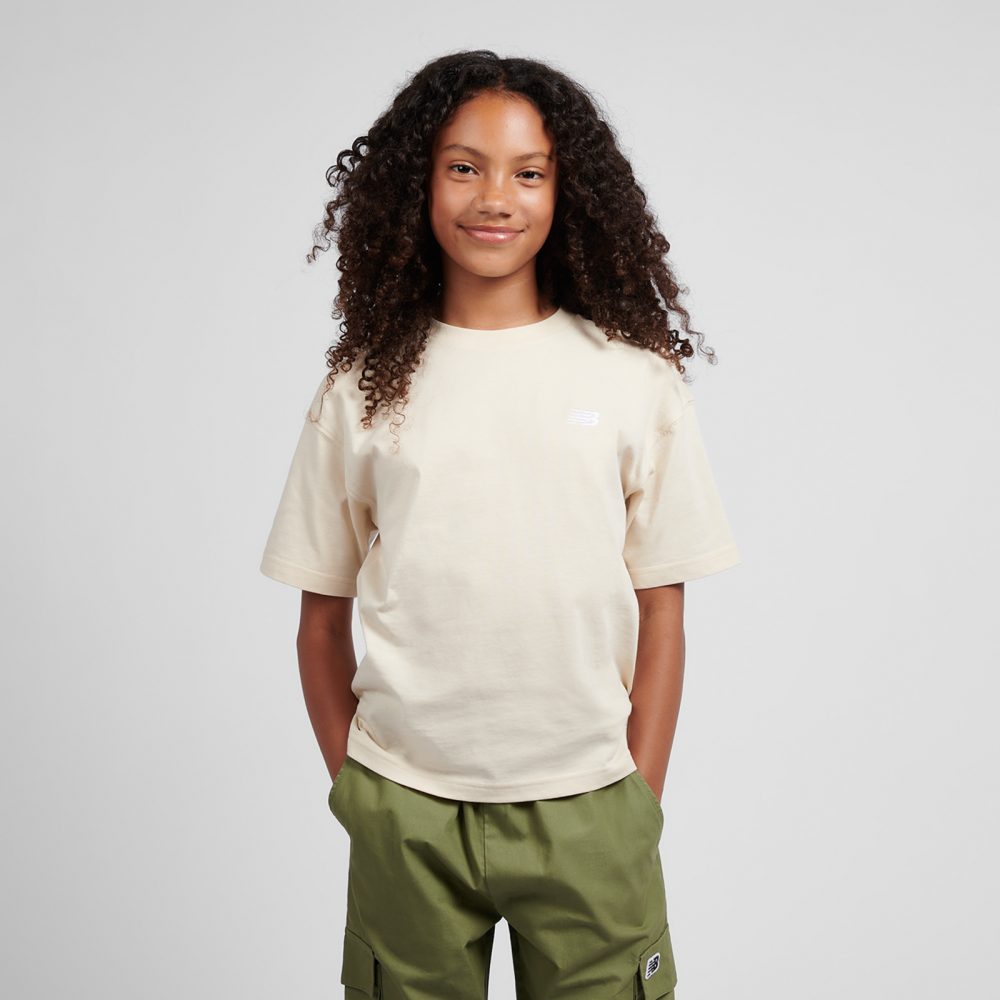 New Balance G New Balance Jersey Small Logo Tee  Jungen, braun, Grösse: 9-10 Years