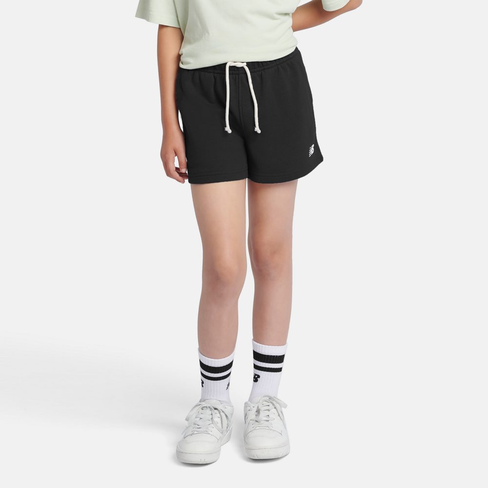 New Balance G New Balance French Terry Small Logo Short  Mädchen, schwarz, Grösse: 8-9  Years