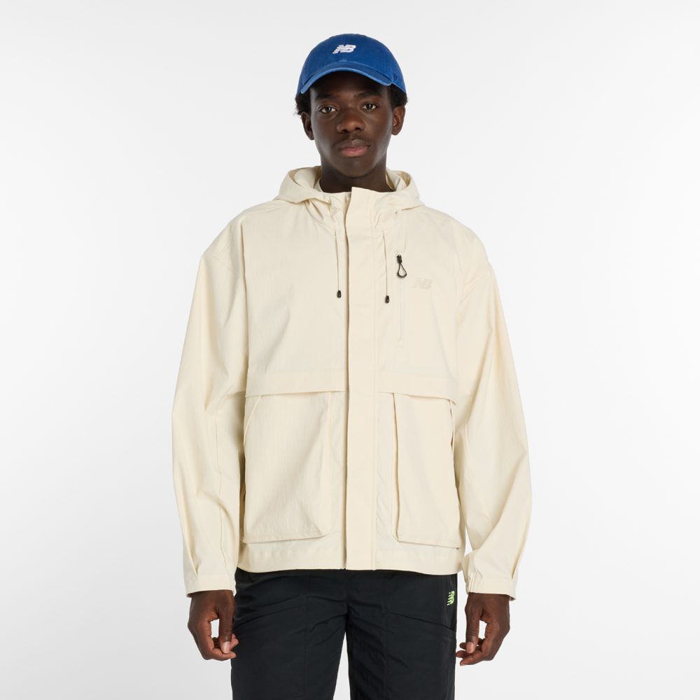 New Balance New Balance Athletics Ripstop Jacket Herren, beige, Grösse: S  Herren, beige, Grösse: S