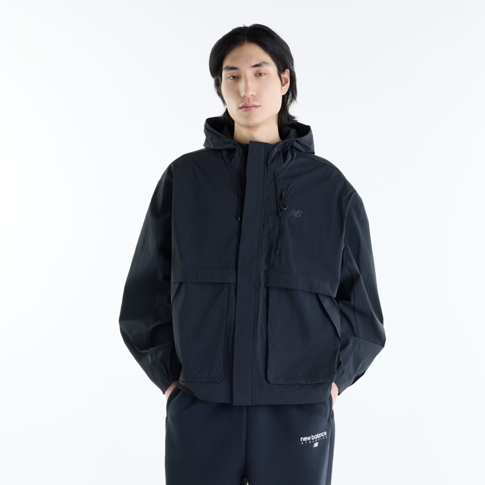 New Balance New Balance Athletics Ripstop Jacket Herren, schwarz, Grösse: L  Herren, schwarz, Grösse: L