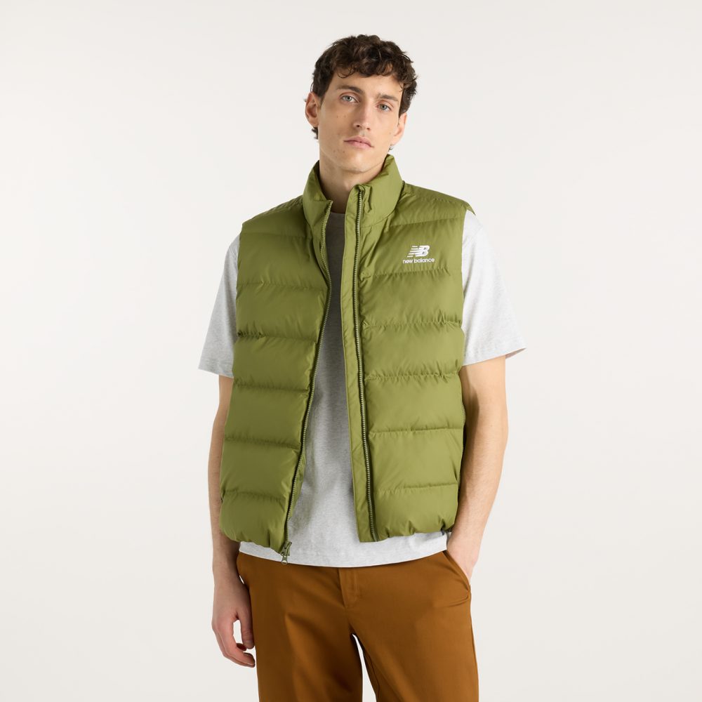 New Balance New Balance Boston Puffer Vest Herren, grün, Grösse: S  Herren, grün, Grösse: S