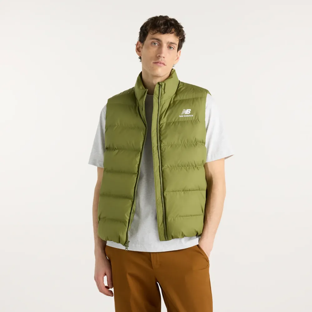 New Balance New Balance Boston Puffer Vest Herren, grün, Grösse: M  Herren, grün, Grösse: M