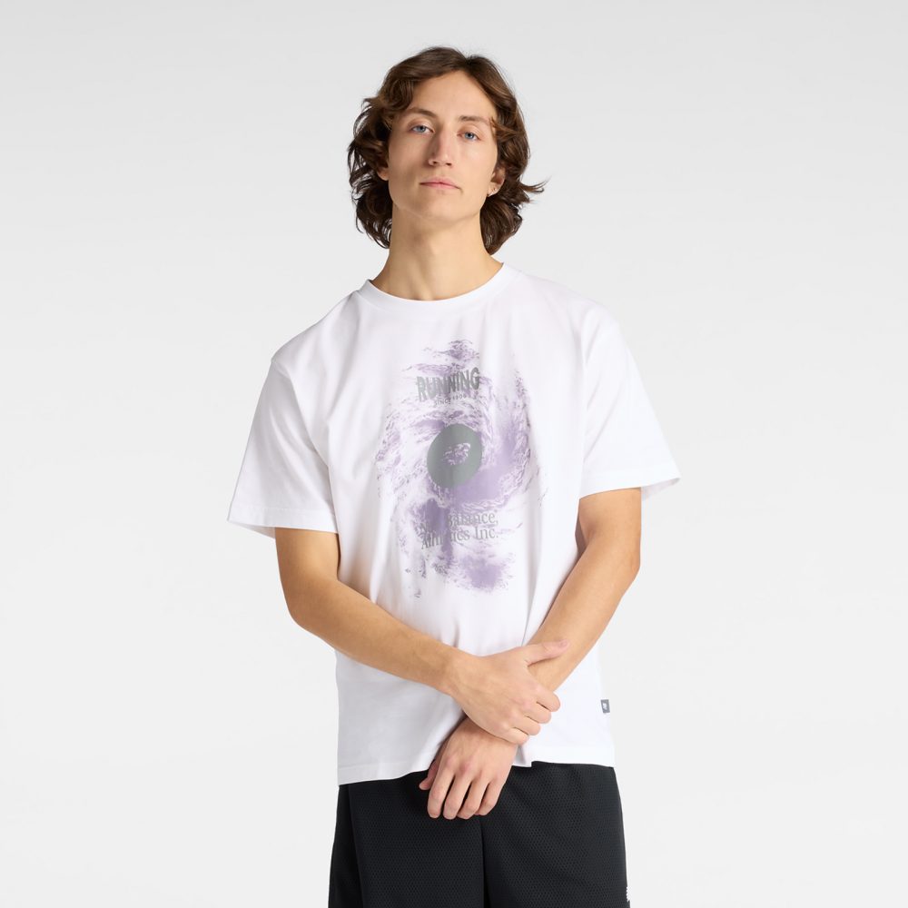 New Balance New Balance Vortex Performance T-Shirt Herren, weiss, Grösse: L  Herren, weiss, Grösse: L