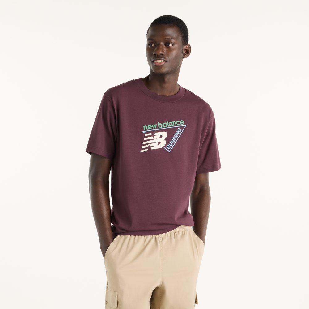 New Balance New Balance Classic Tri-Logo T-shirt Herren, rot, Grösse: M  Herren, rot, Grösse: M