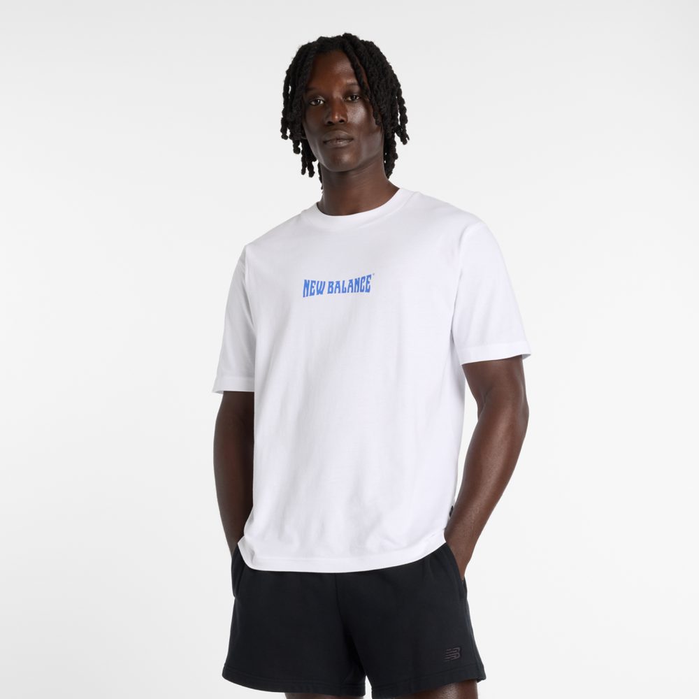 New Balance New Balance Wavey T-Shirt Herren, weiss, Grösse: L  Herren, weiss, Grösse: L