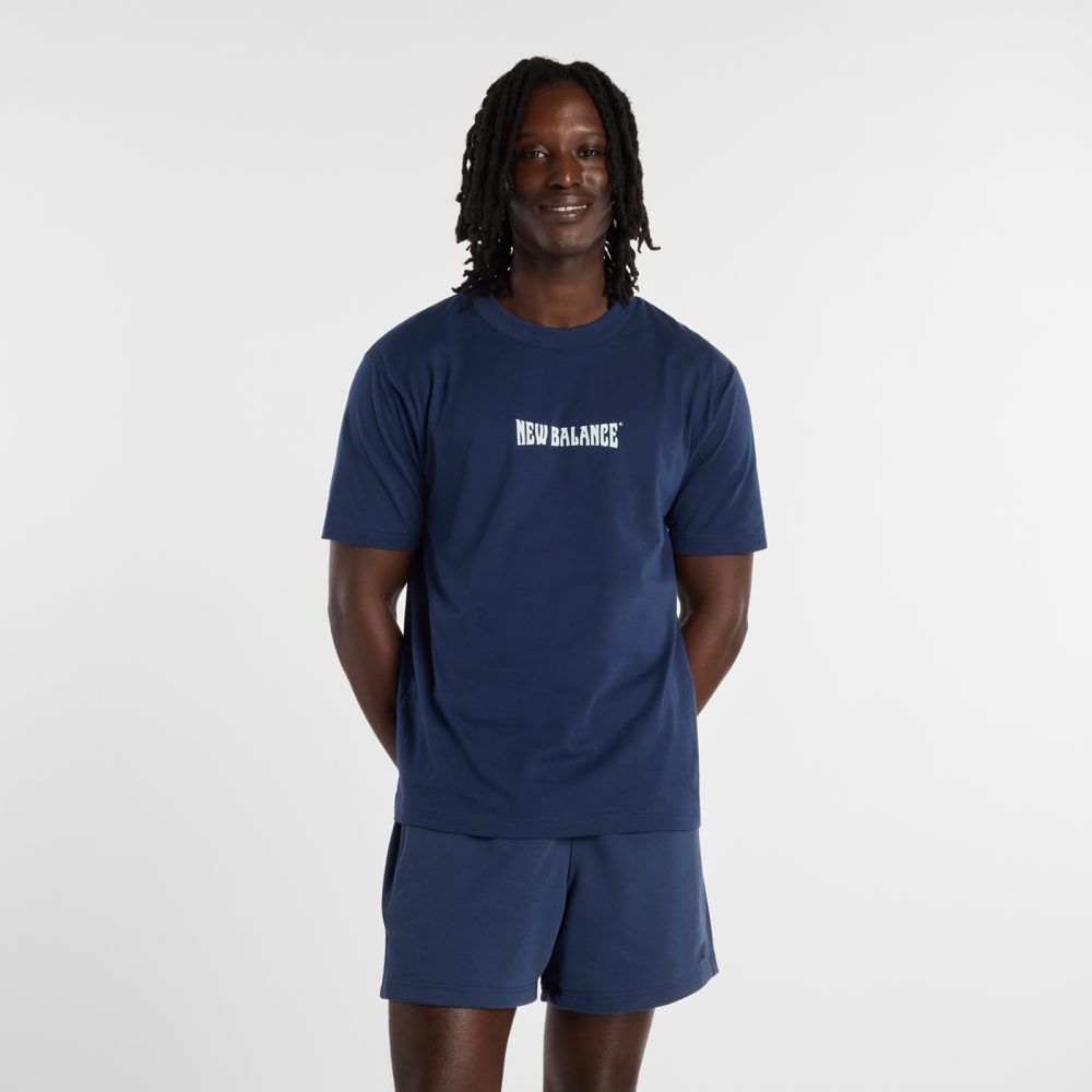 New Balance New Balance Wavey T-Shirt Herren, blau, Grösse: S  Herren, blau, Grösse: S