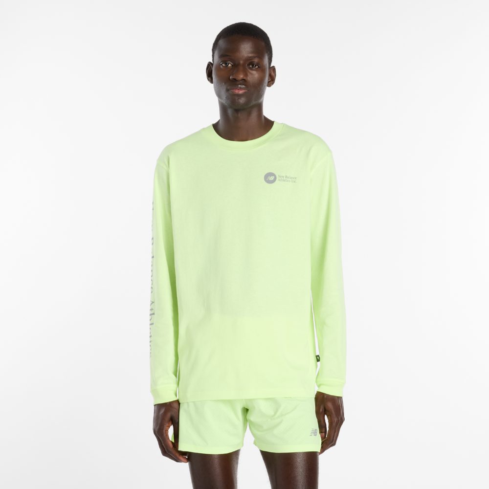 New Balance New Balance Vortex Long Sleeve Herren, gelb, Grösse: M  Herren, gelb, Grösse: M
