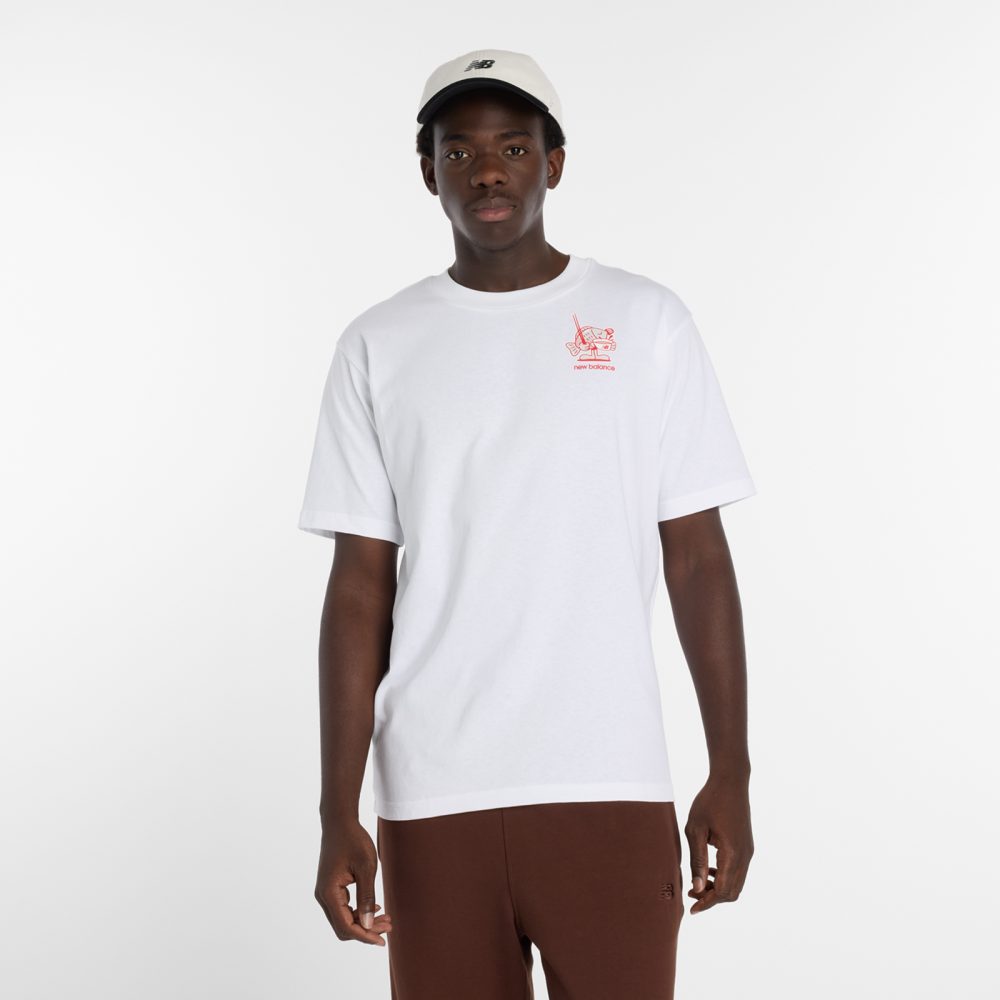 New Balance New Balance Ramen T-Shirt Herren, weiss, Grösse: S  Herren, weiss, Grösse: S
