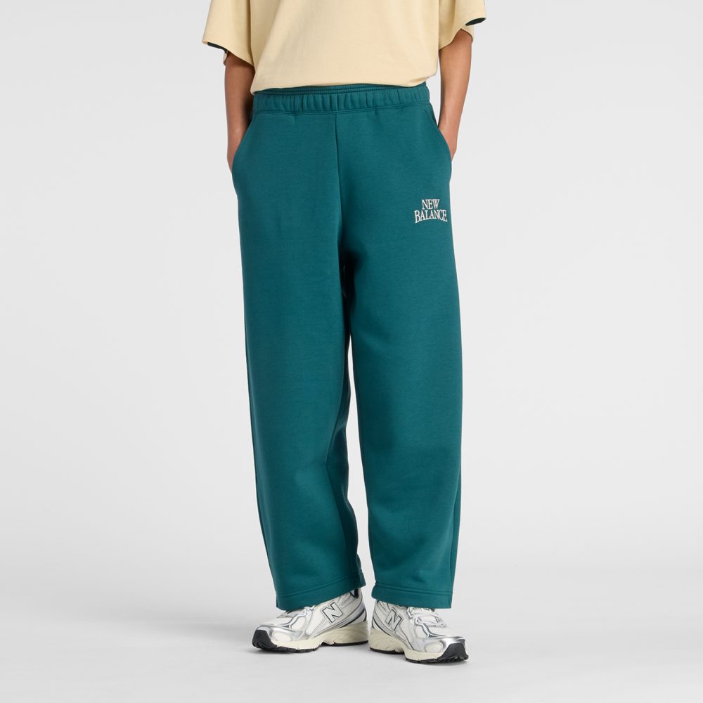 New Balance New Balance W Linear Heritage Fleece Barrel Pant Damen, grün, Grösse: XS  Damen, grün, Grösse: XS