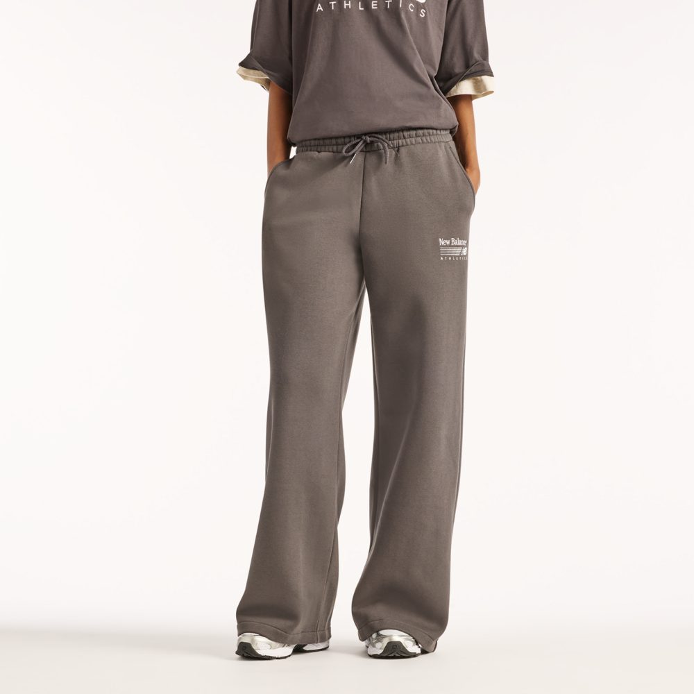 New Balance New Balance W Trackside Fleece Pant Damen, schwarz, Grösse: S  Damen, schwarz, Grösse: S