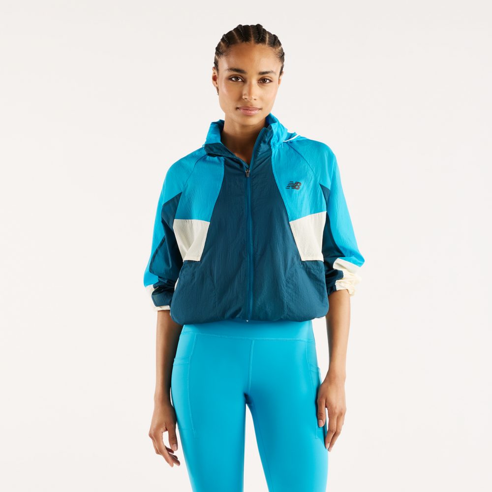 New Balance New Balance W RC Jacket Damen, blau, Grösse: S  Damen, blau, Grösse: S