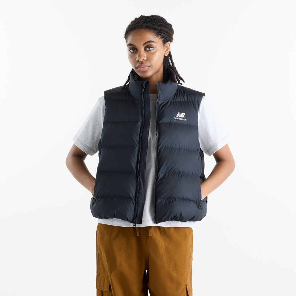 New Balance New Balance W Boston Puffer Vest Damen, schwarz, Grösse: M  Damen, schwarz, Grösse: M
