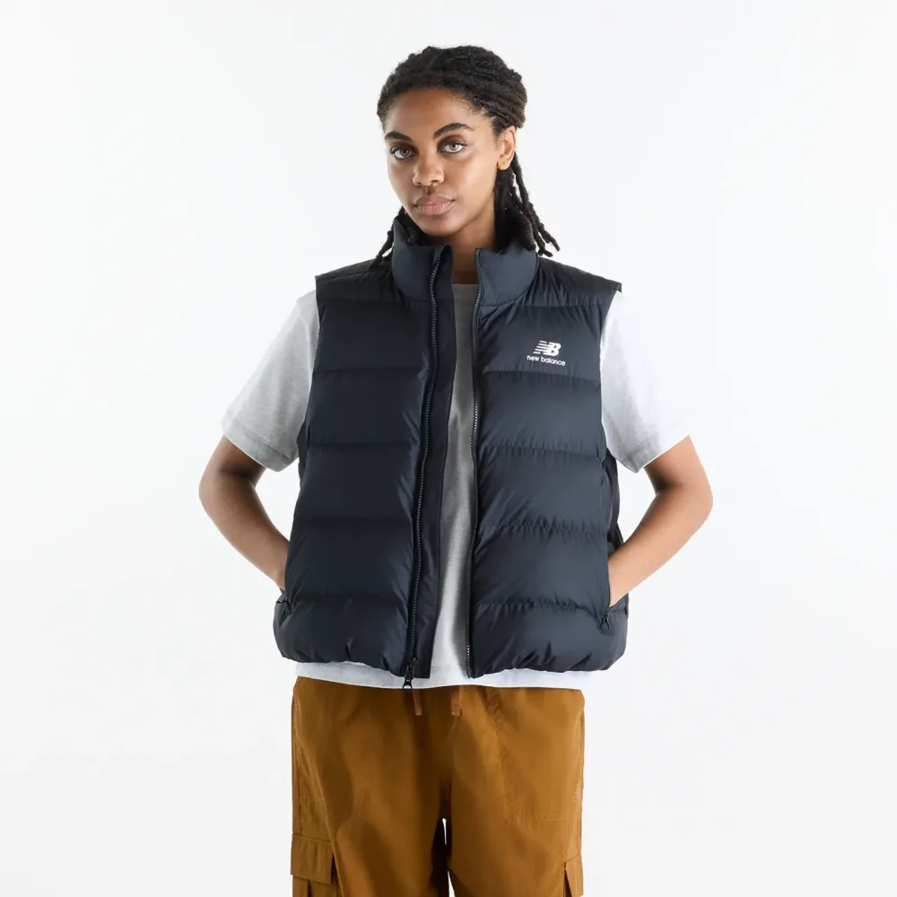New Balance New Balance W Boston Puffer Vest Damen, schwarz, Grösse: S  Damen, schwarz, Grösse: S